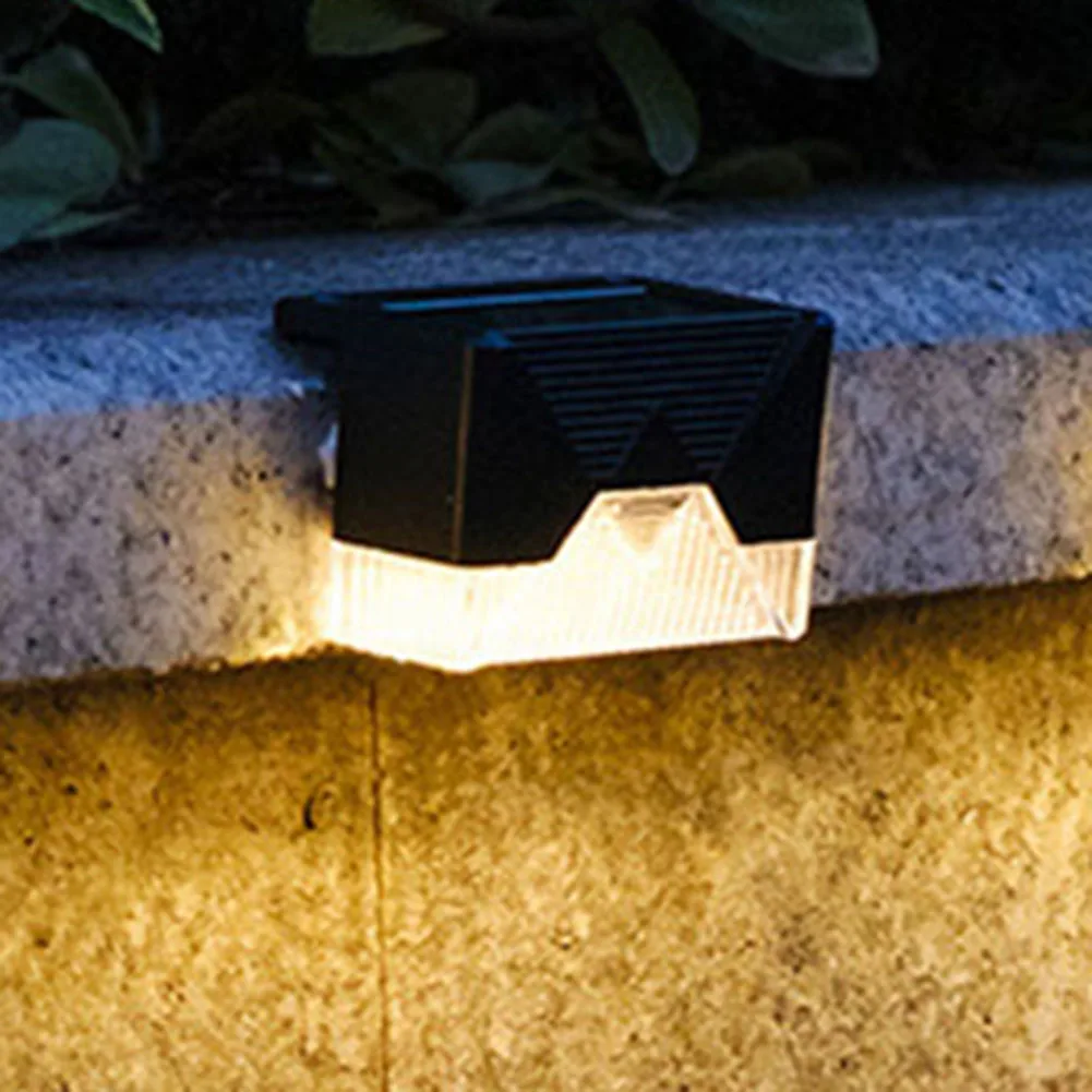 

4pcs Solar Deck Lights Outdoor Waterproof LED Step Lights For Outdoor Pathway Yard Patio Railing Stairs Dropshipping