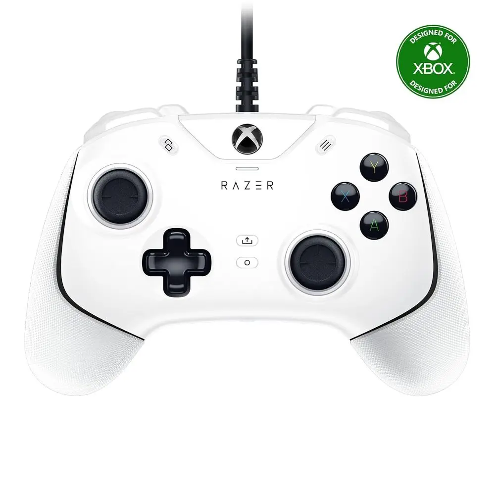 

Wired Gaming Controller with Customizable Tactile Buttons, D-Pad, Trigger Stops, White