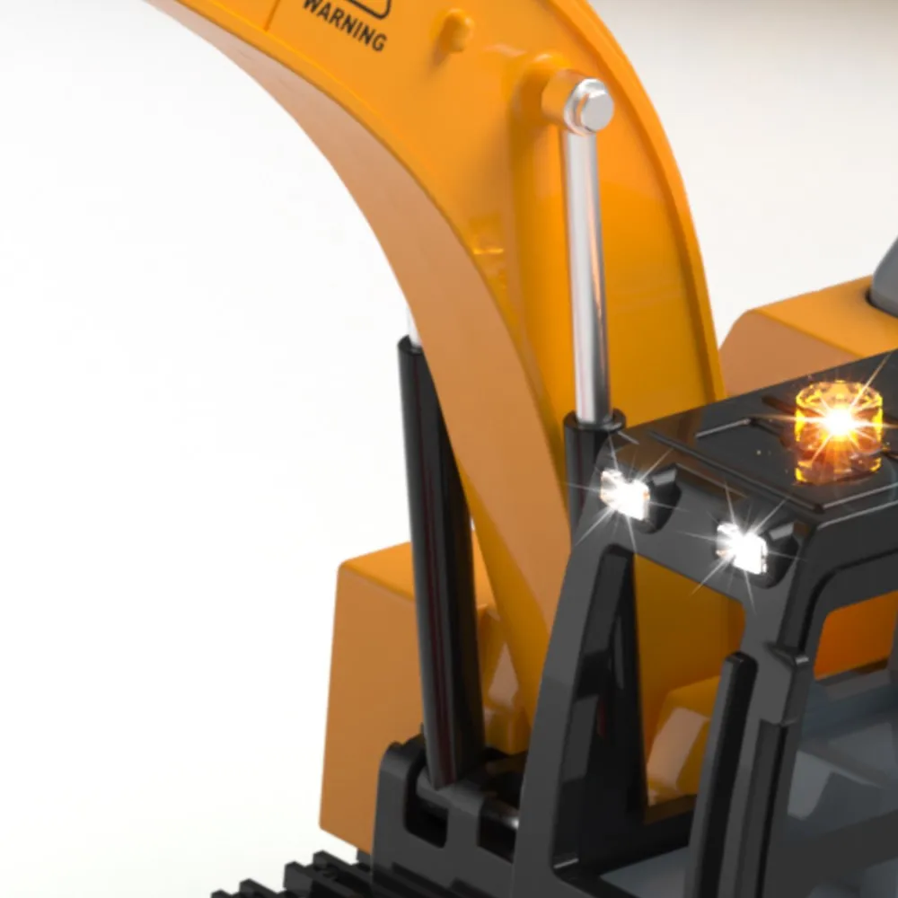 

Миниатюрный гусеничный экскаватор HG4 301 1/64 на радиоуправлении, готовый к работе, модель микро-строительной техники с световыми эффектами, вращение на 270 градусов, подарки