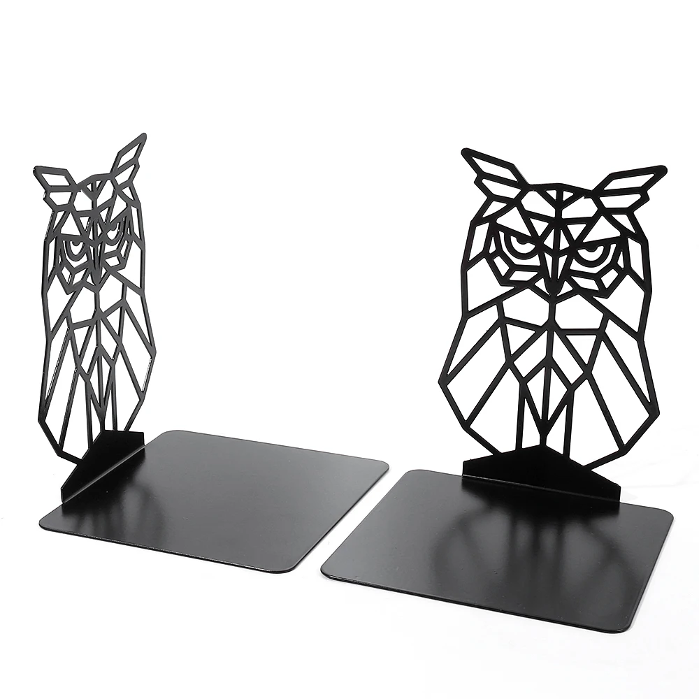 Wise Owl Book Ends for Shelves Iron Bookends Duty Bookends for Heavy Book Organizer Book Book rack Stand Shelf