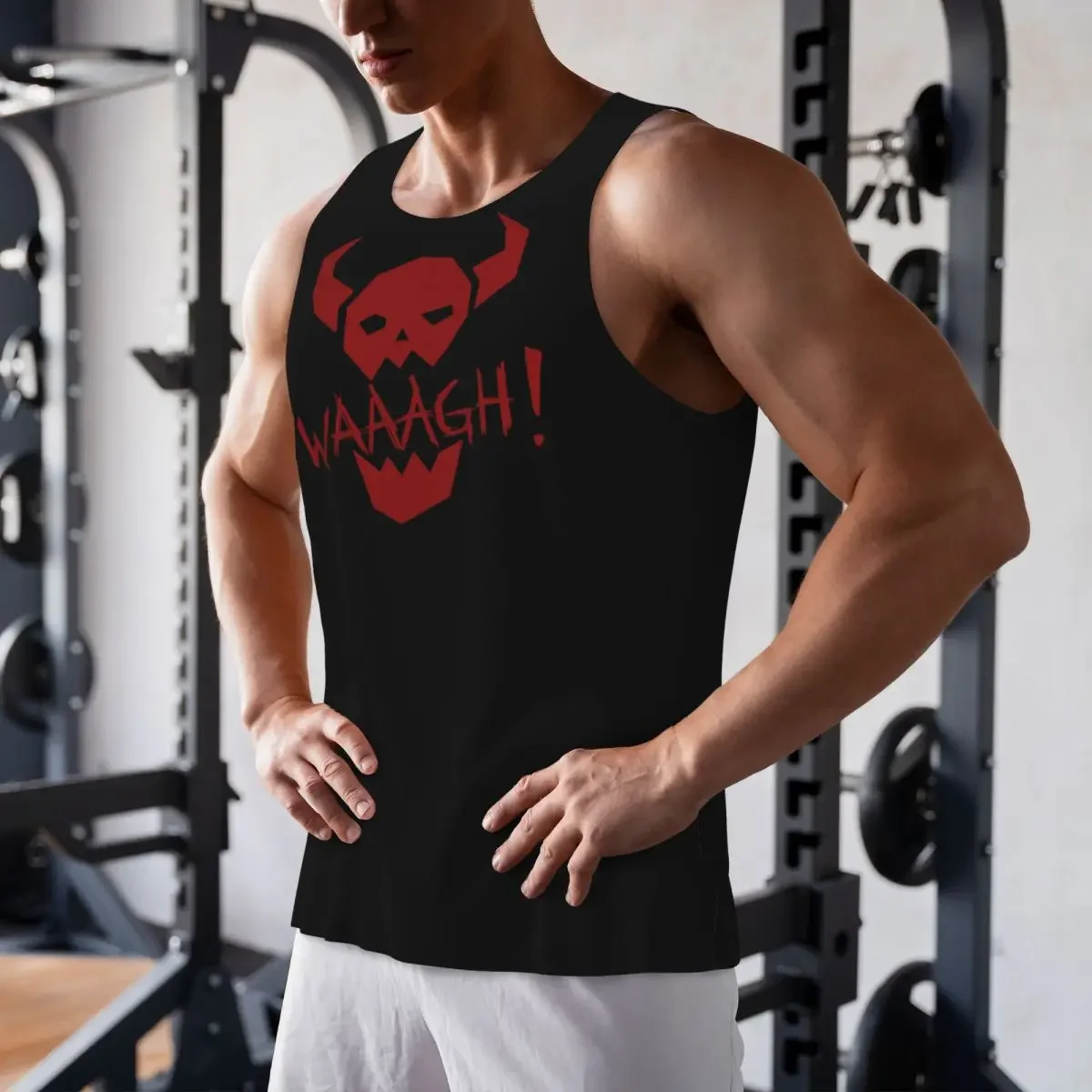Quick Dry Ork WAAAGH! Gym Tank Muscle Sleeveless Shirt Bodybuilding Breathable Vest