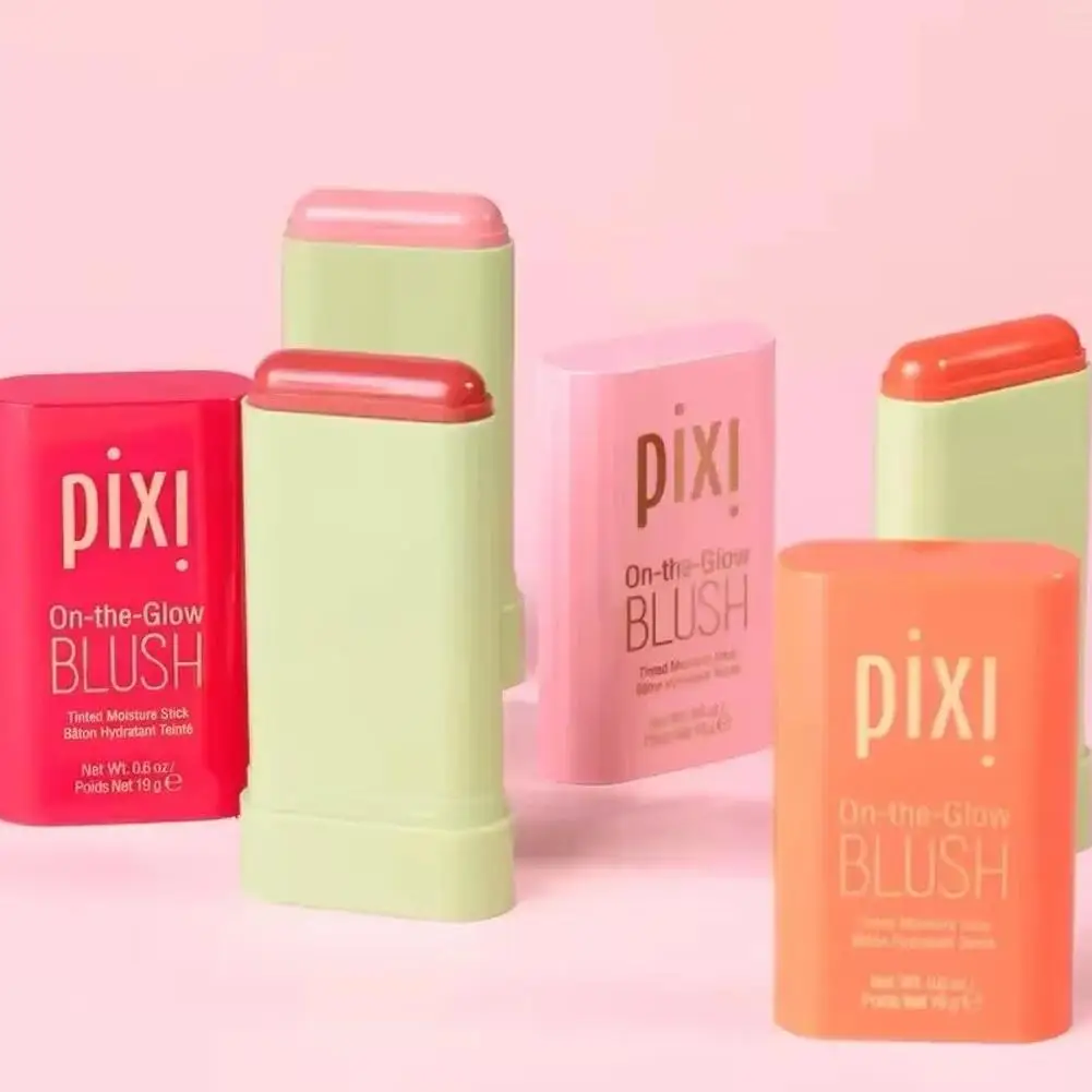 19g For Pixi Blush Stick Multi-function Easy Tinted Makeup Rouge Blusher Cream Waterproof Long Lasting Rendering Skin Tone Care