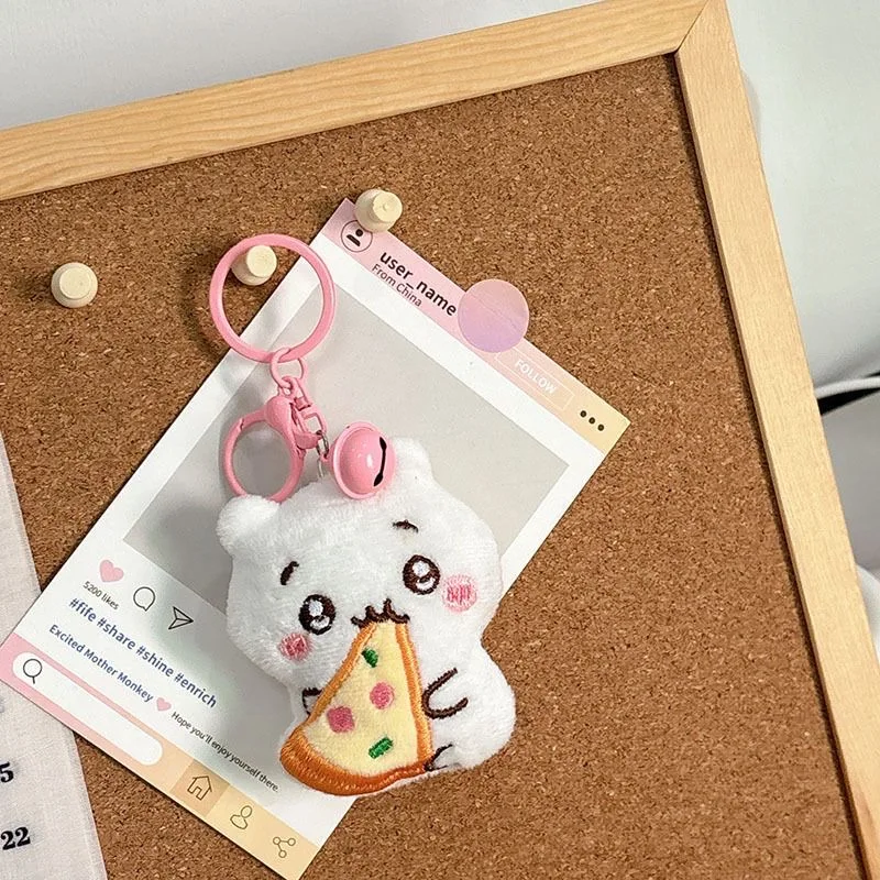 جديد فودي تشيكاوا جرس قلادة لطيف أفخم دمية حقيبة معلقة حلية المفاتيح هدية أنيمي أفخم