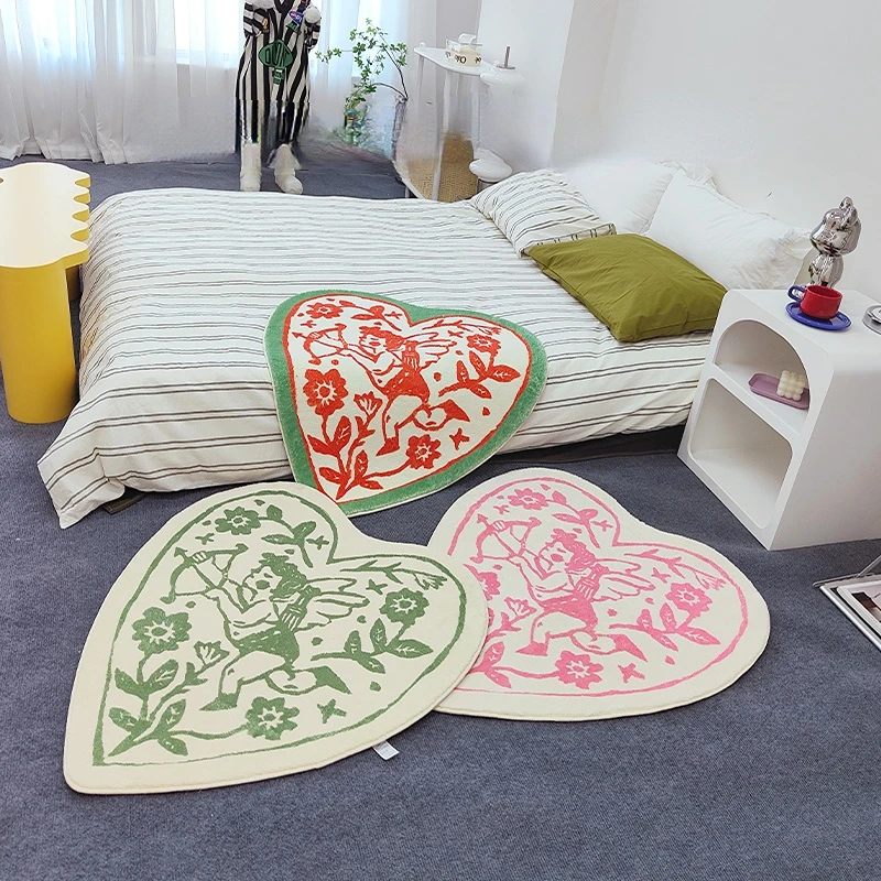 

Irregular Living Room Carpet for Cute Home Decoration Bedroom Bedside Plush Non-slip Mat IG Thicken Fluffy Rug ковер Tapis 러그