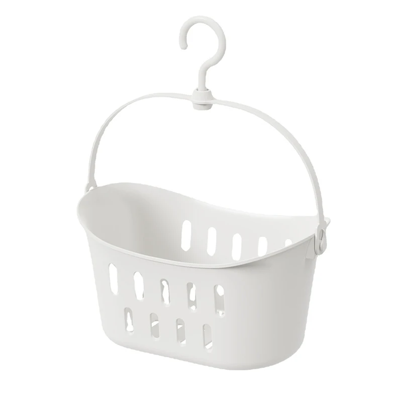 Hanging Shower Toiletry Bath Kitchen Baskets Tub Corner Organizer Dorm Tote Hooks Rack Hangable Storage Basket