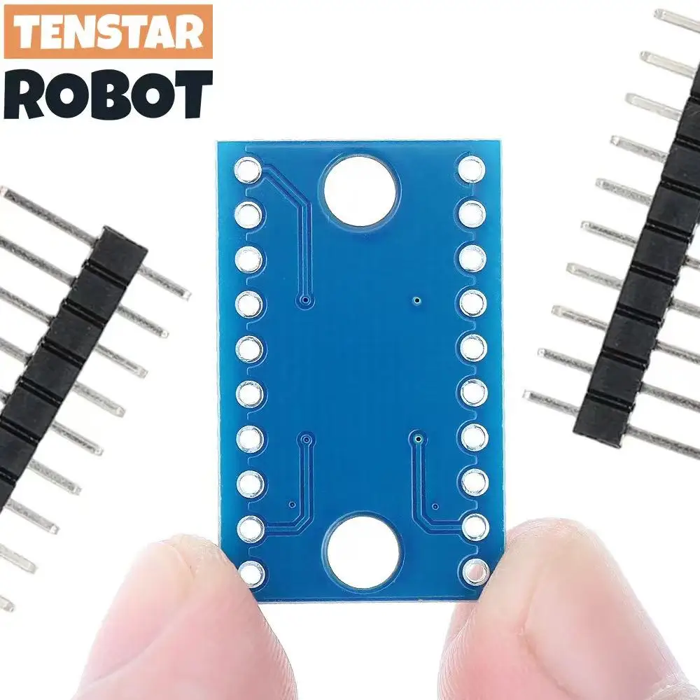 TENSTAR 2pcs TXS0108E Module 8 Channel Logic Level Converter Bi-Directional High Speed Full Duplex Shifter 3.3V 5V TXS0108
