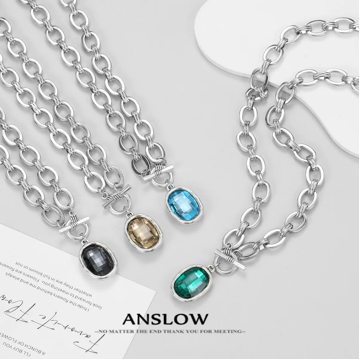 

Anslow Brand Fashion Jewelry Accessories Short Choker Necklace For Women Party Gift