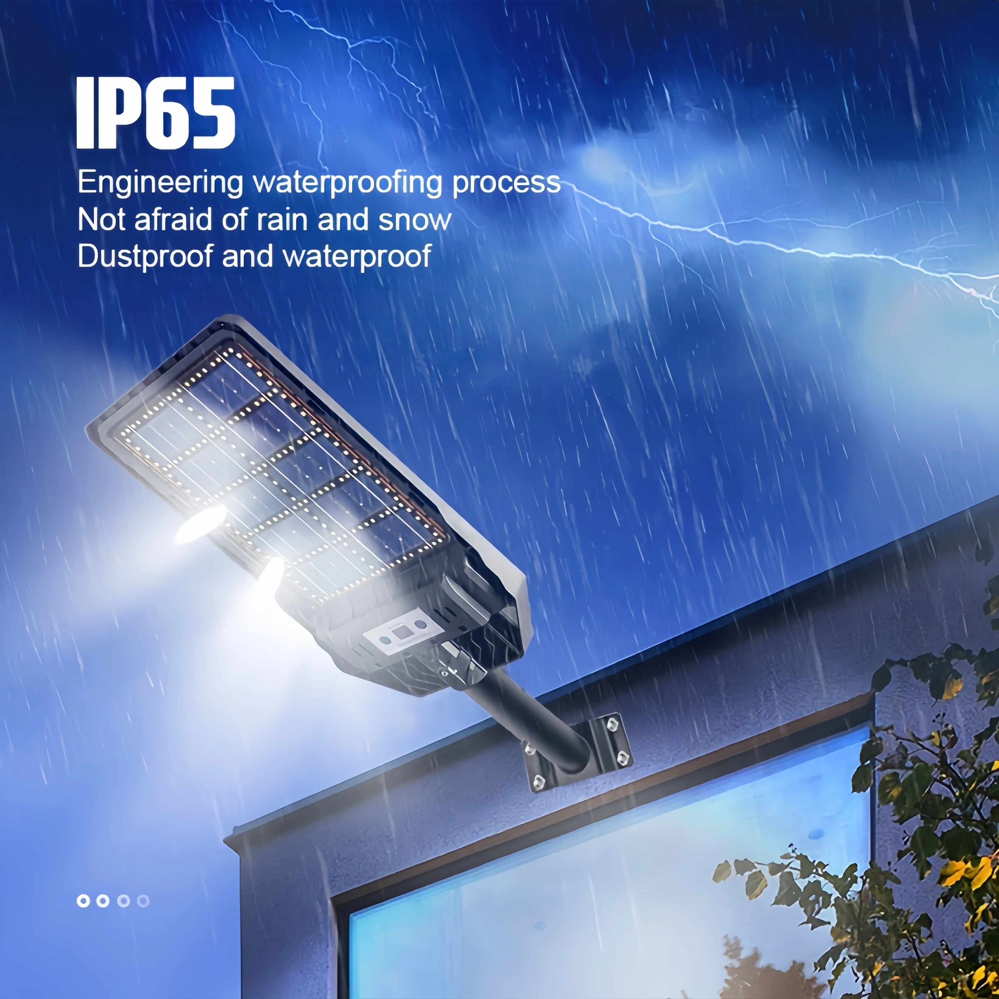 

Street Lights Outdoor, Solar Powered, IP65 Waterproof ， Motion Sensor Outdoor Lights with Remote for Yard