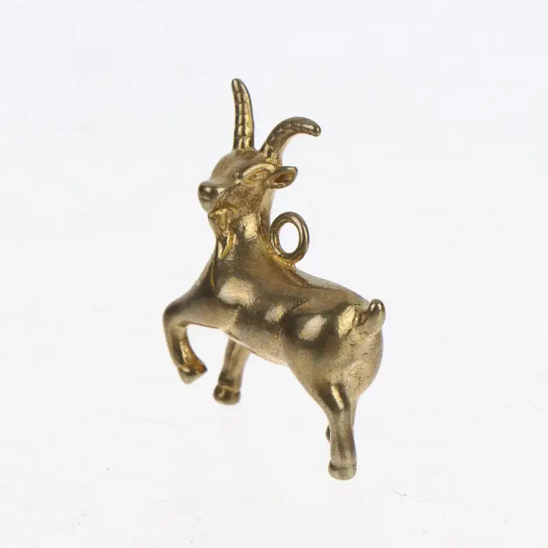 Chinese Zodiac Goat Sculpture Sheep Figurine Brass Animal Statue Desktop Ornament Wealth Fengshui For Home Decor