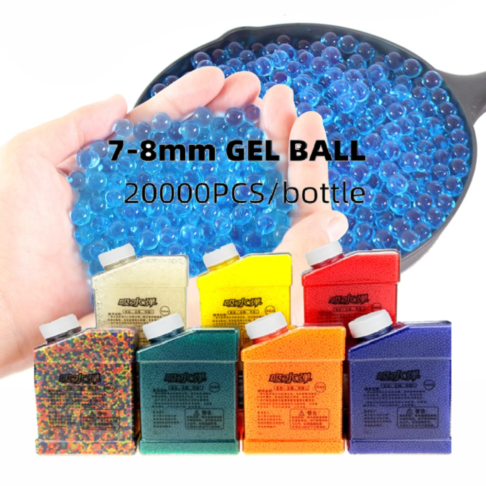 

7-8mm Water Ball Guns Bullet Kids Air Soft Balster BB Gel Ball Weapons Pistol Rifle CS Games Growing Beans for Boys