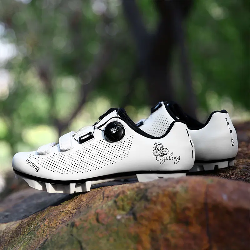 

Cycling Sneaker MTB Men Sport Road Bike Boots Flat Racing Speed Sneakers Trail Mountain Bicycle Footwear Spd Pedal Cycling Shoes