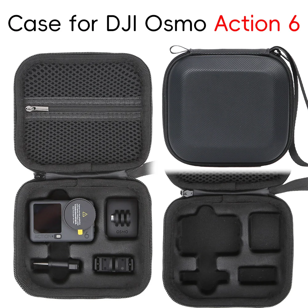 

Storage Case with Integrated Liner Structure for DJI ACTION 6 PU Storage Case
