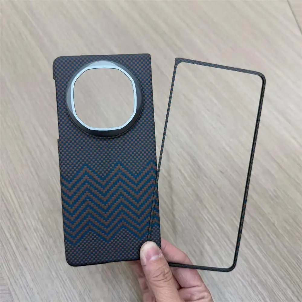 حافظة مغناطيسية فاخرة من ألياف الكربون الأراميد لهاتف هواوي ميت X6 Magsafe