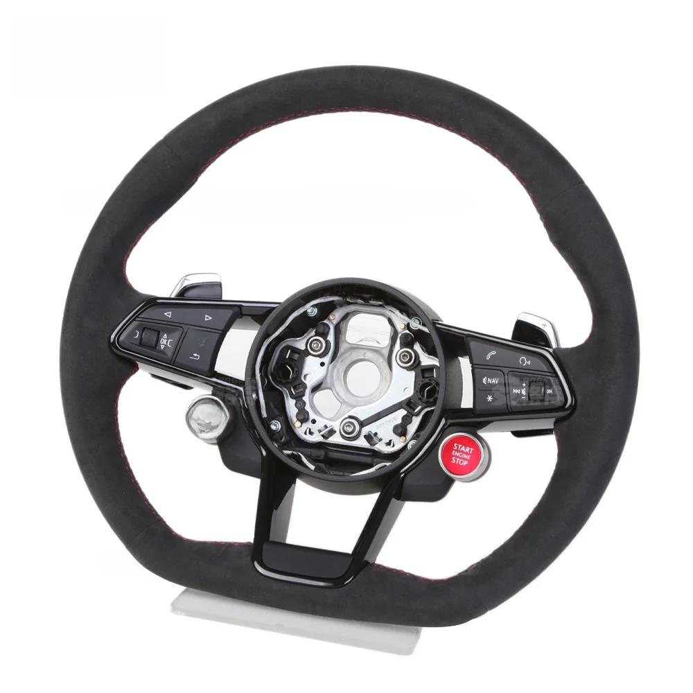 

-For Custom Carbon Fiber Steering Wheel Assembly for R8 TT TTS RS3 RS5 A3 A4^
