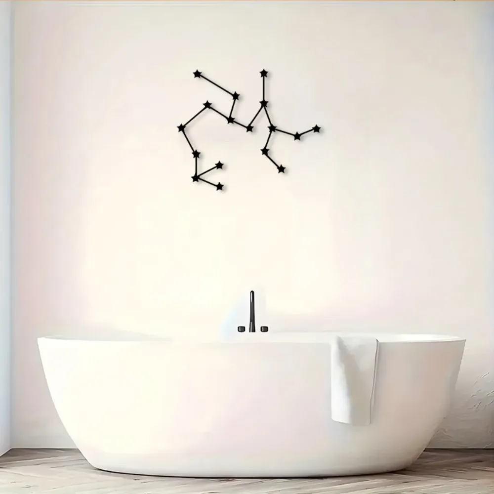 CIFBUY Wrought Iron Metal Wall Art Sagittarius Zodiac Constellation Sculpture Astrology Decor For Office Home Hanging Accent