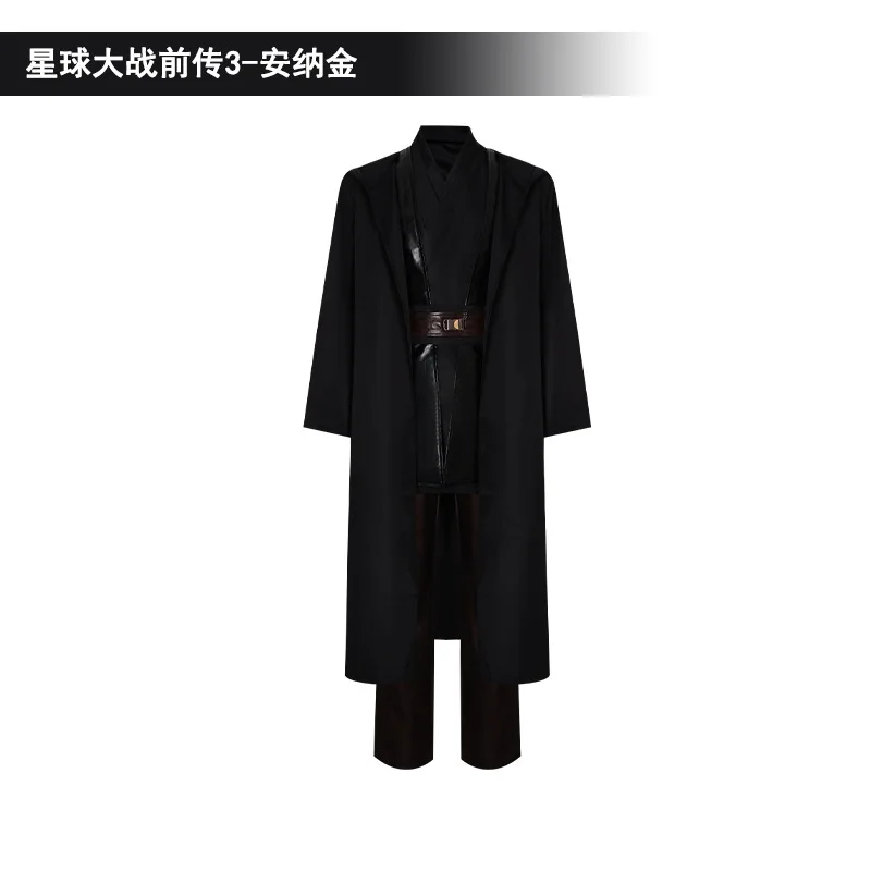

Anakin Skywalker Cosplay Men Knight Fantasia Black Set Masquerade Carnival Party Halloween Costume For Adult