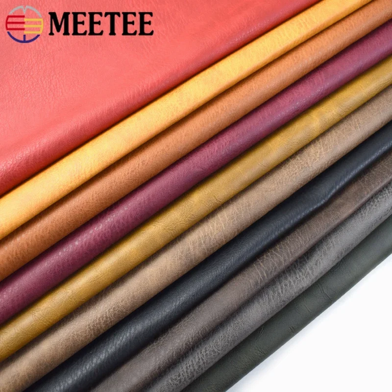 50x135cm Meetee Faux Synthetic Leather Fabric for Sewing Bag Wallet Sofa Shoes Material Home Textiles Decoration DIY Accessories