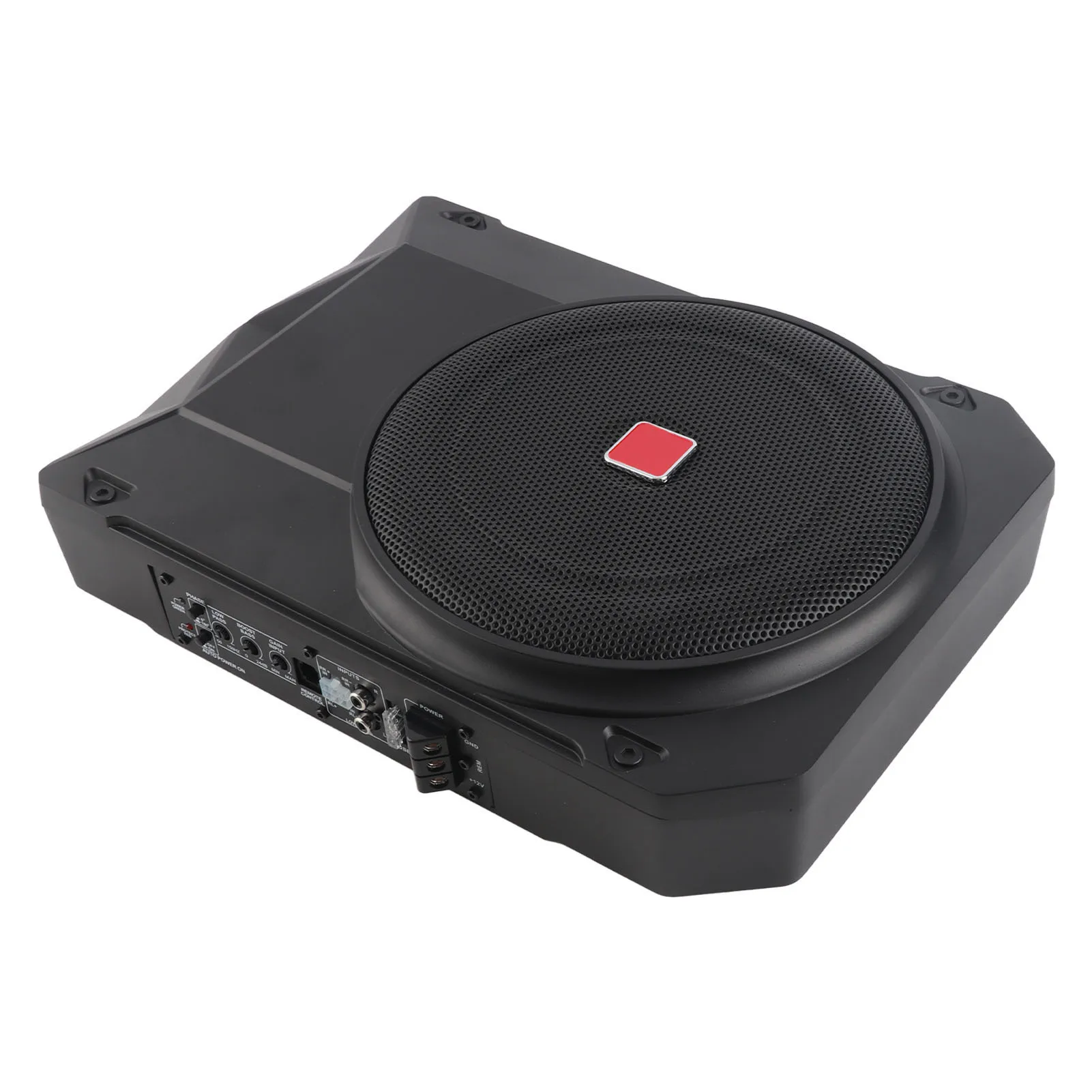 10 Inch Active Subwoofer Ultra Thin 800W 2.5 Ohms Under Seat Powered Car Subwoofer with Controller for Vehicle Sound System view 5