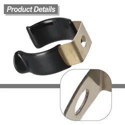 10pc Narrow Base Tool Spring Terry Clips Pipe Clamp Heavy Duty Tool Storage Strap Stainless Steel Black Rubberized Buckle Clip