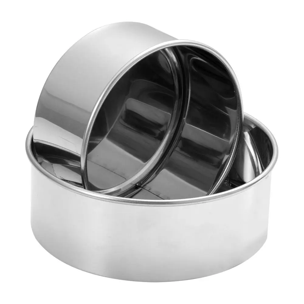 قالب الحلوى الإبداعية مقلاة خبز قالب لتقوم بها بنفسك مستطيلة/جولة قالب الخبز الفولاذ المقاوم للصدأ غير عصا الخبز مقلاة خبز أدوات الخبز