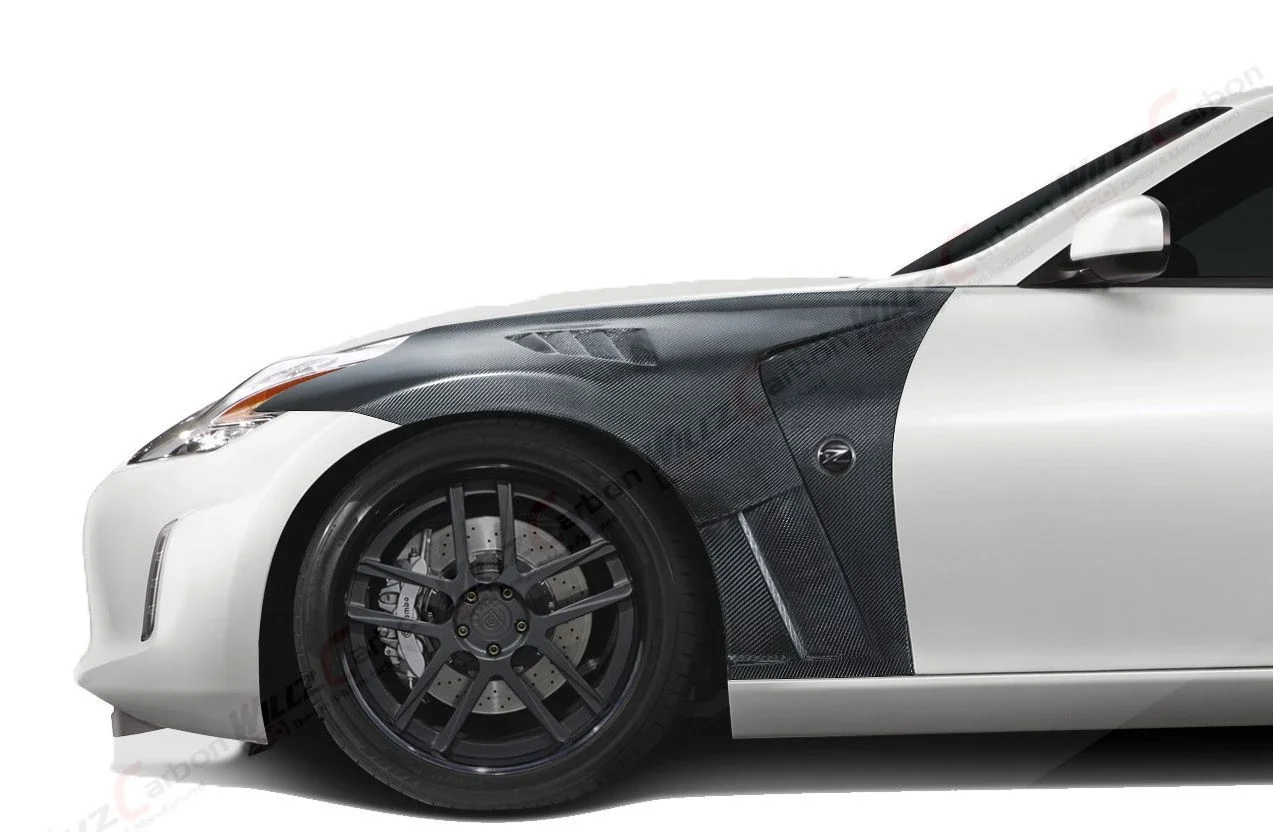 For Nissan 370Z-Z34 2009-2020 Years Carbon Fiber Front Leaf Board Sand Board Modification