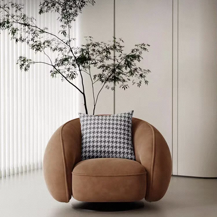 # Modern Comfortable Upholstery Leisure Chair Living Room Fabric With Sponge Filling