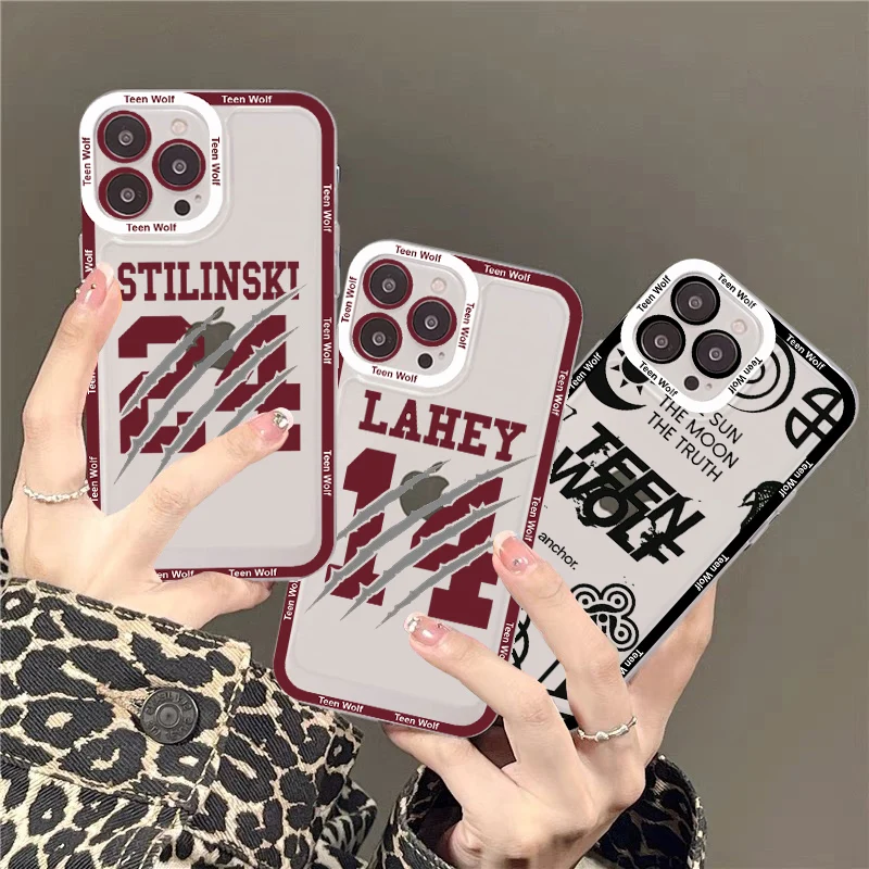 Teen Wolf TV Show Phone Case For iPhone 14 13 12 11 Pro Max Mini X Xs XR 6 7 8 Plus SE 2020 Transparent Case