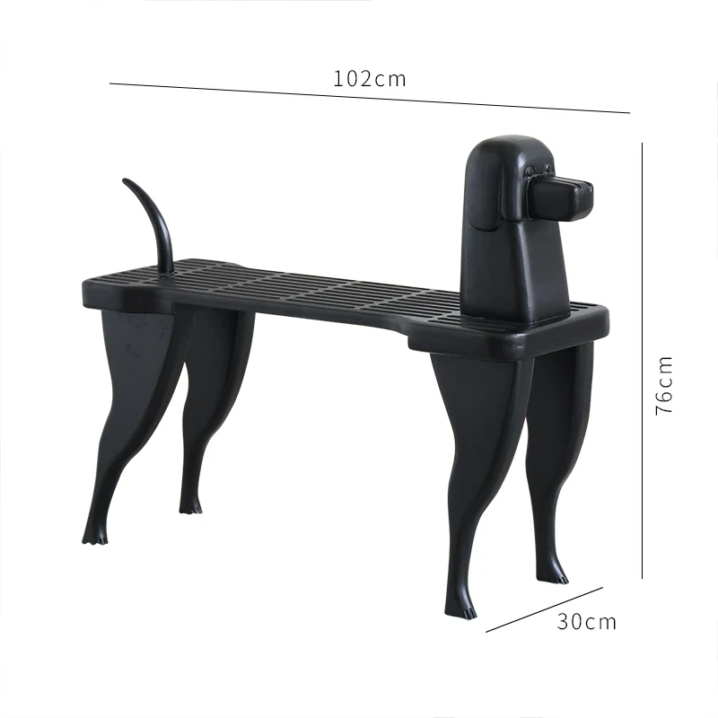 Dog Shoe Changing Stool Retro Hallway Stool Decoration Bench Bed End Stool Antique Style Solid Wood Bench