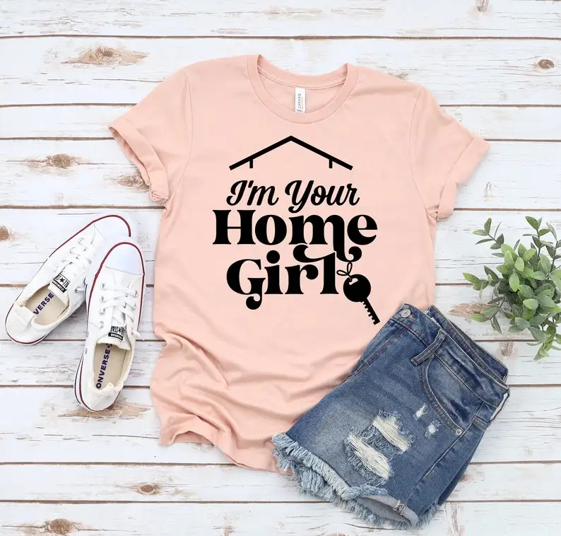 

Real Estate Agent Gift Home Girl t shirt for women graphic tees y2k shirt goth clothes tops graphic tee harajuku