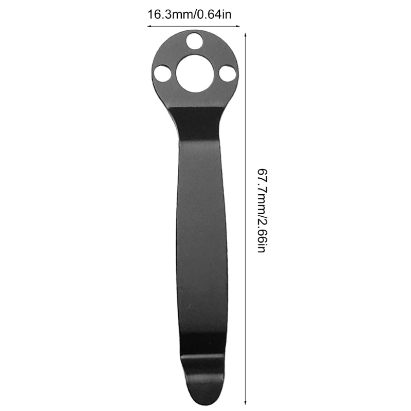 Clip posteriore Clip posteriori pieghevoli per strumento tascabile con fodero pieghevole 2 set