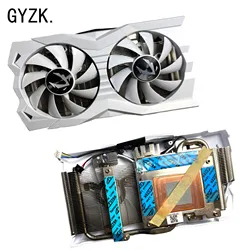 New heat sink For ZOTAC GAMING GeForce RTX2060 SUPER OC White Edition Graphics Card Replacement Fan panel with fan Radiator set