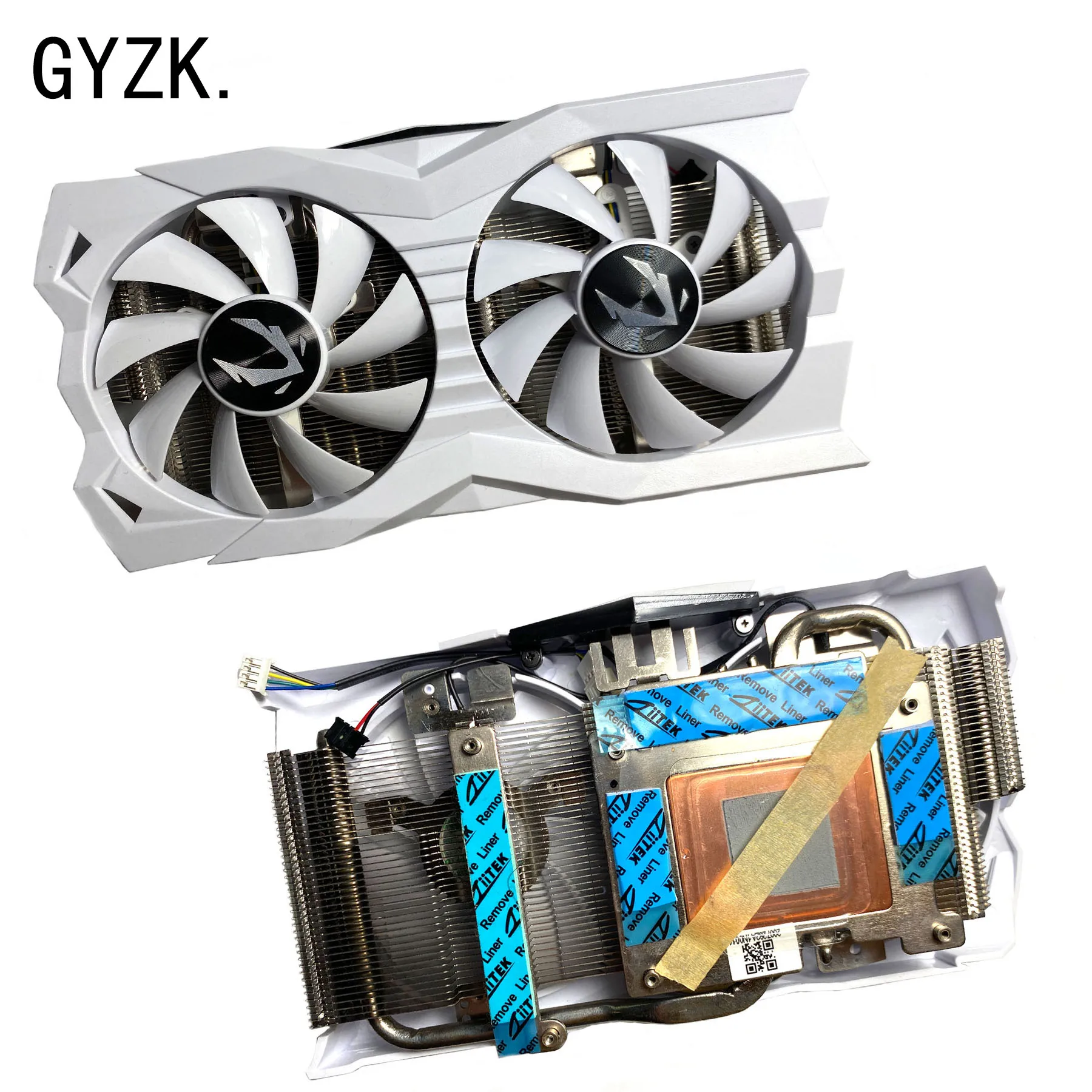 Dissipador de Calor para Zotac Gaming Geforce Rtx2060 Super oc White Edition Substituição de Placa Gráfica Painel Ventilador com Radiador Novo