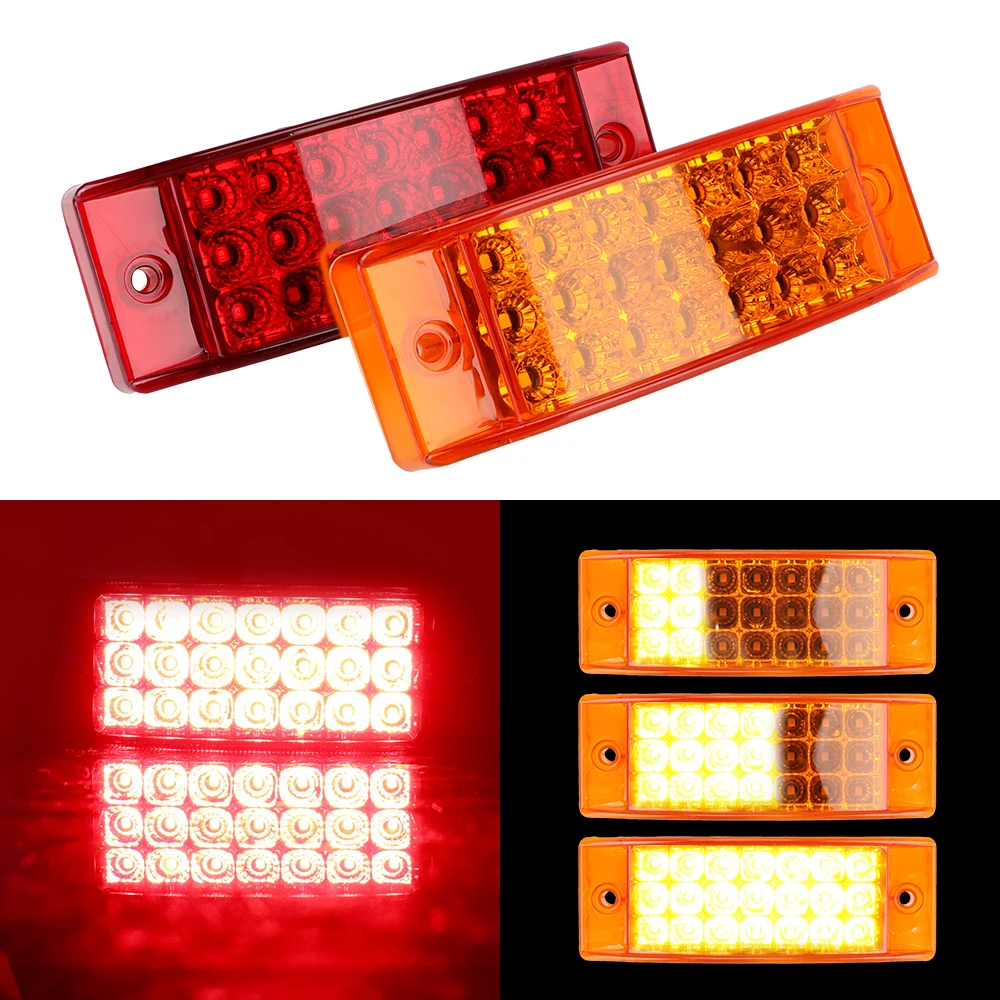 12V 24V Brake Rear Warning Tailight 21 LED Tail Light Stop Lamp