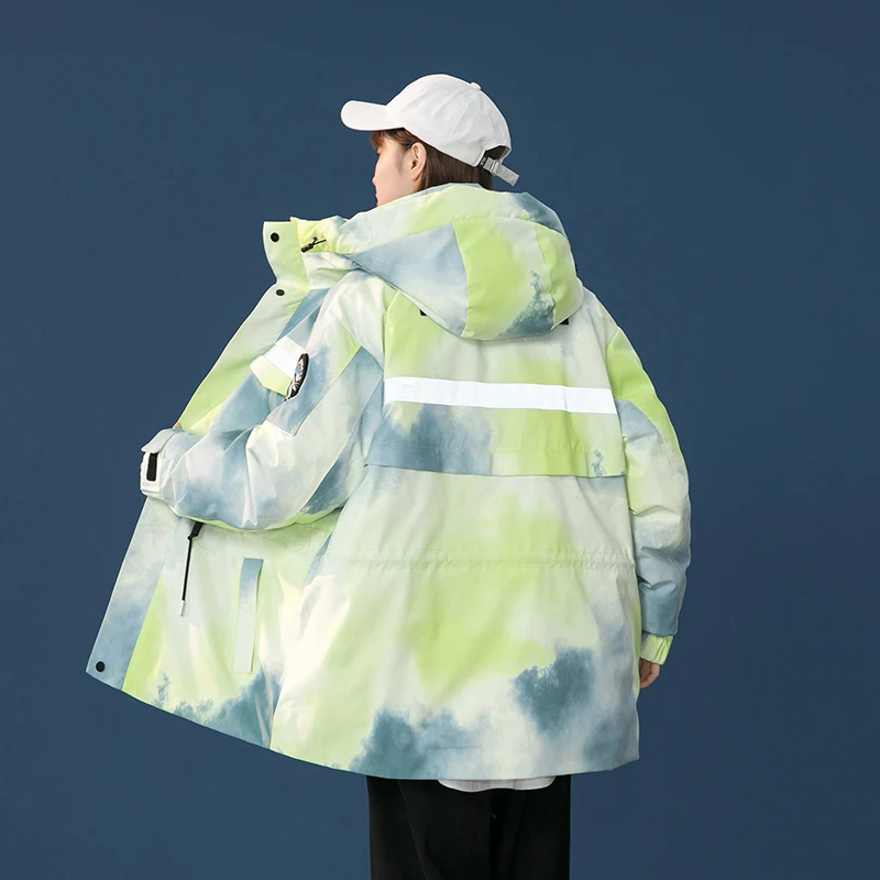 

Новая мужская зимняя утепленная куртка из белого пуха для работы, модель 2025 года