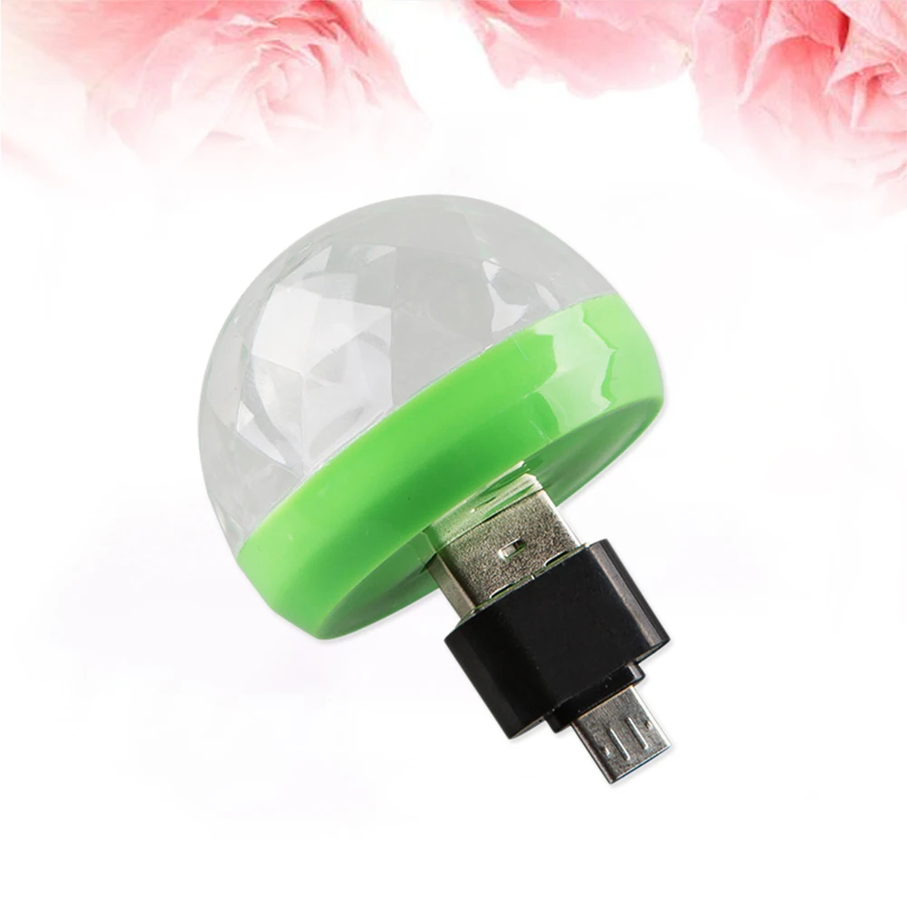 LED Light Bright USB Disco Stage Ball Light Lights DJ Stage Karaoke Rotating Sound Effect