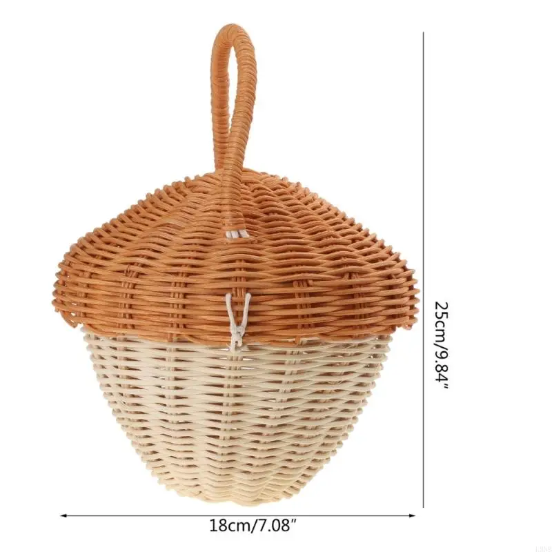 L9NB Panier champignons tissé à main