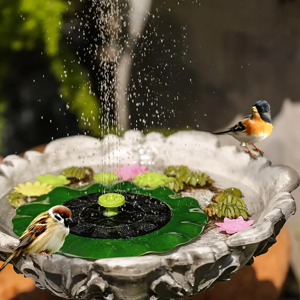 Насос для фонтана на солнечной батарее, 1 Вт, с насадками