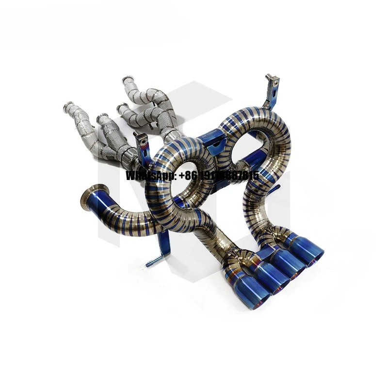 ING Titanium Alloy Exhaust Full Set for Lamborghini Aventador LP700 with Downpipe High Quality Auto Performance Parts