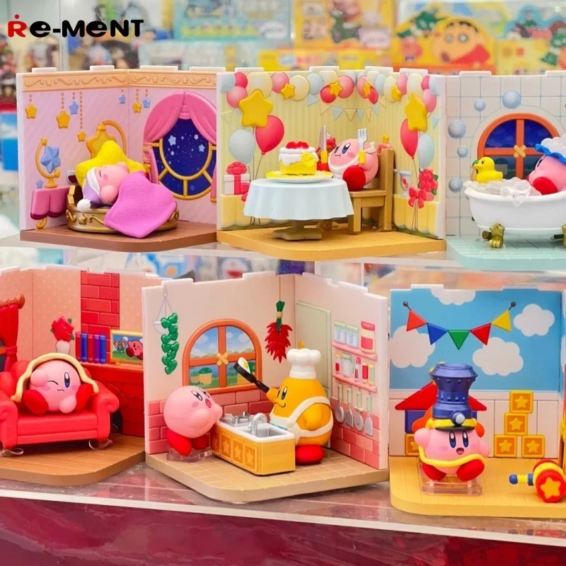 

Подлинная Re-Ment Wonder Room Кирби, мультяшная фигурка, миниатюрная опора для сцены, модная глухая коробка, украшения, модель игрушки, подарки