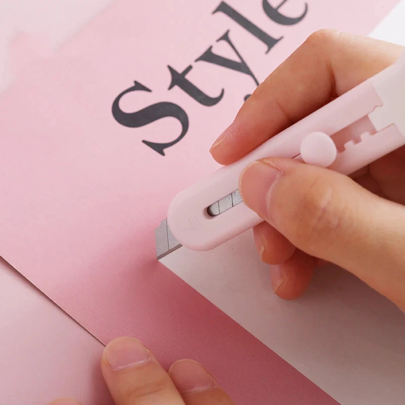 Lytwtw's Cartoon Utility Knife Art Cutter Student DIY Stationery School Supplies image 3