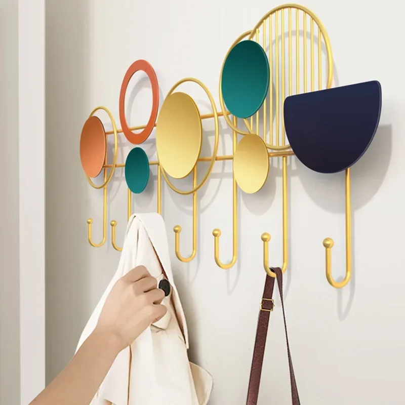 

Metal Coat Rack Hook Bathroom Home Hanging Clothes Coat Racks Living Room Hat Storage Porte Manteau Furniture Decoration