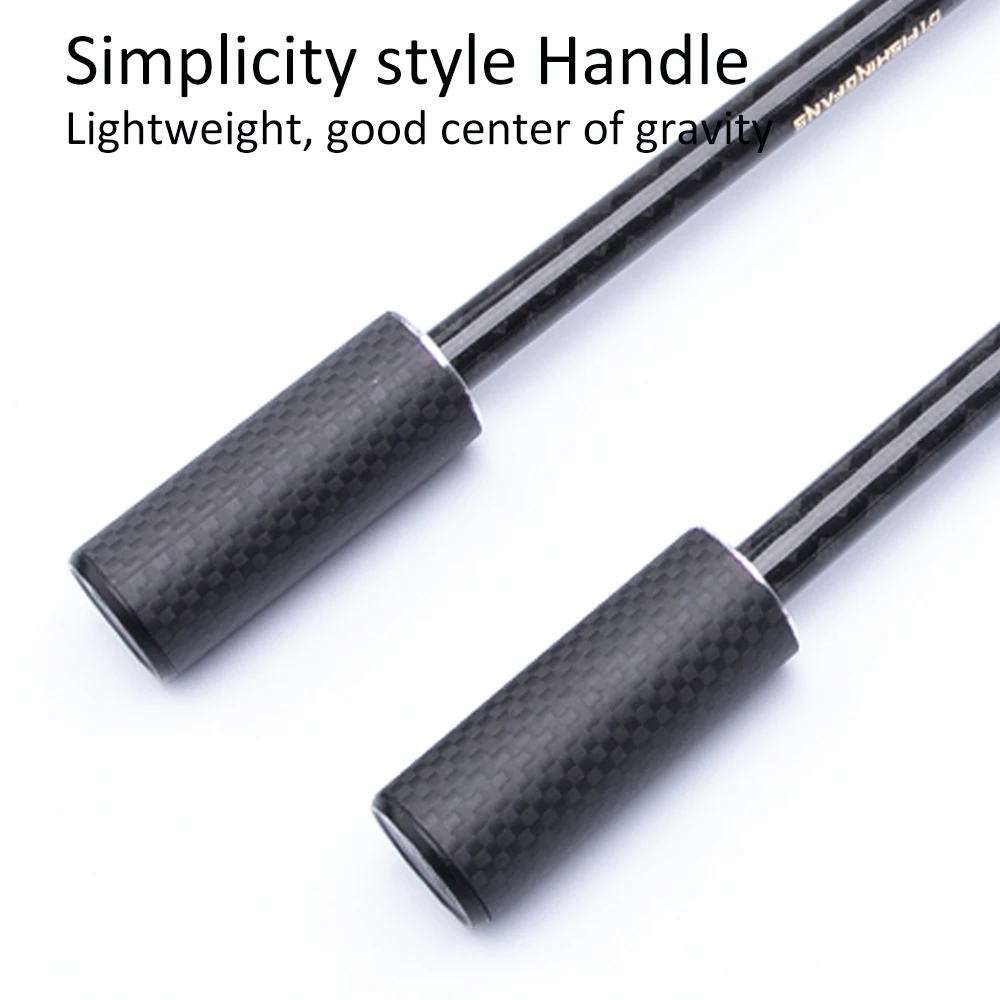 مراوح الصيد الكربون مقبض UL ML فوجي O دليل X عبر الكربون الشريط خفيفة متوسطة الضوء الغزل الصب الصيد رود