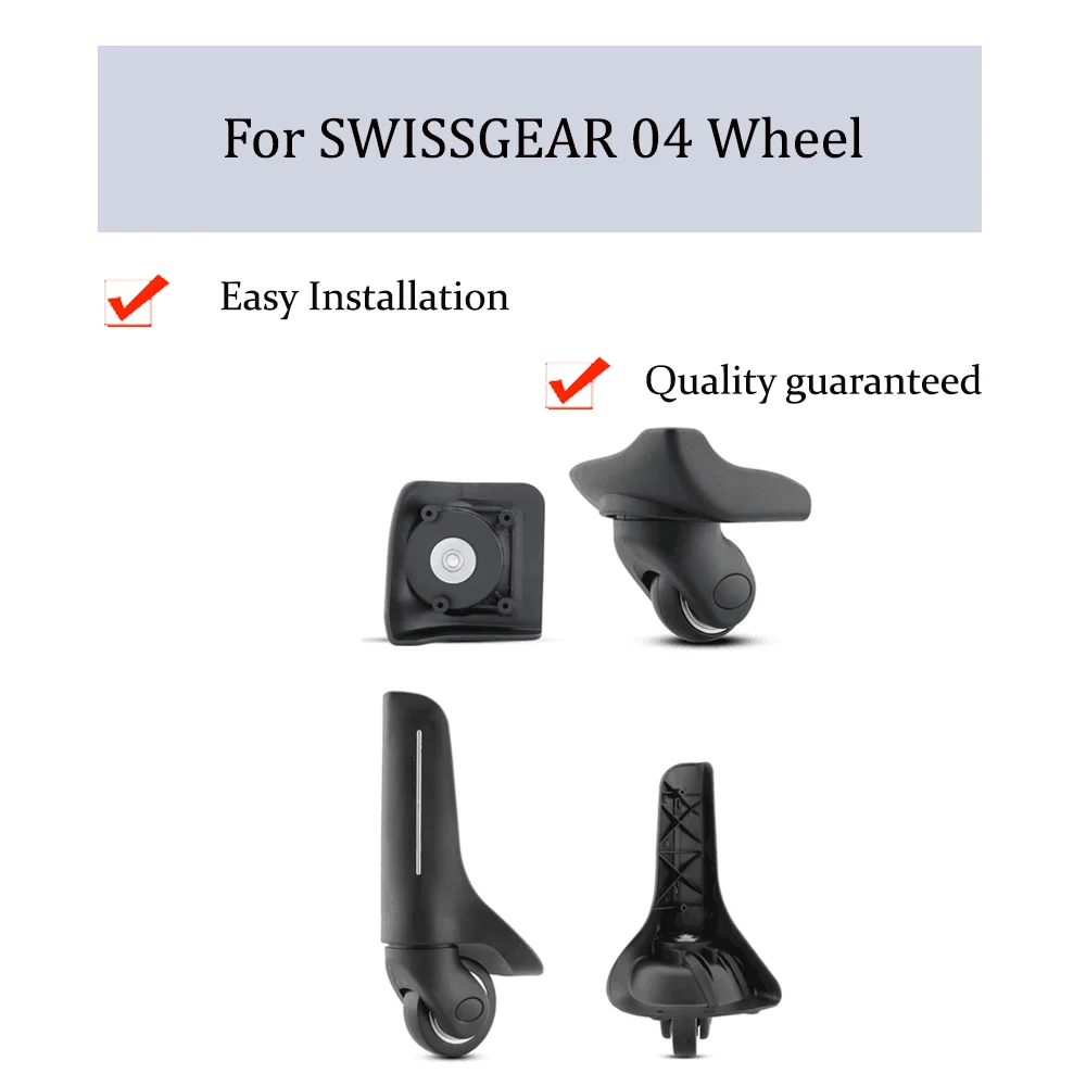 

For SWISSGEAR 04 Universal Wheel Replacement Trolley Case Luggage Pulley Silent Smooth Shock Absorbing Accessories Caster Wheels