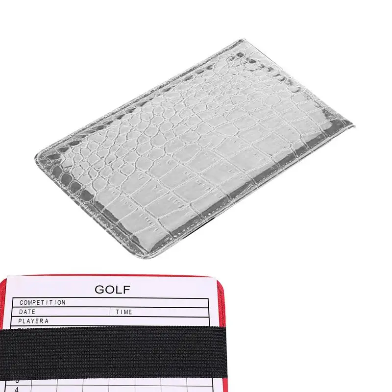 

Golf Score Card Books PU Leather Golf Notebook With 2 Scorecards Golf Log Book Club Yardage Book Golf Journal Notebook Golf