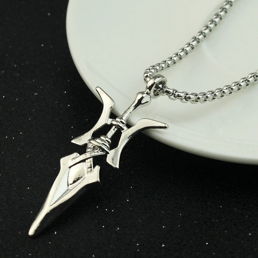 Anime Death Misa Amane Cosplay Necklace Halberd Pendant Necklaces Cosplay Jewelry Gifts