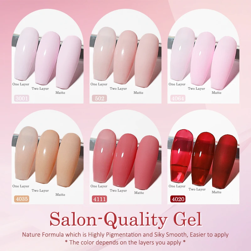 Clou Beaute Gel Polish Nail Art Neon Zomer Suikerkleur Basislaag Macaron Snoep Zacht Roze Blauw Uv Led Gel Lak 8Ml