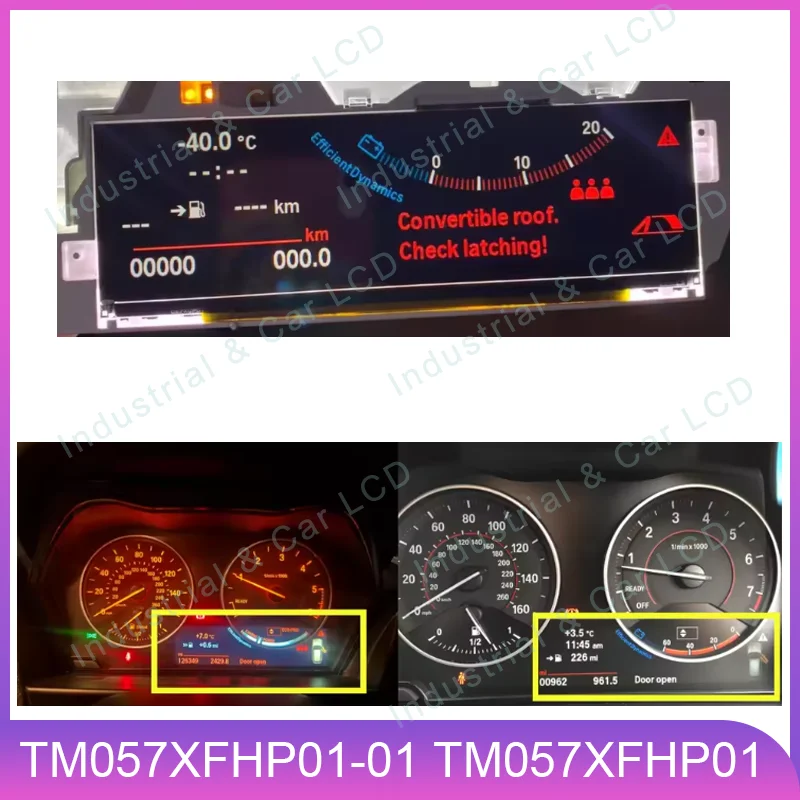 

LCD Display Screen For BMW F20 F21 F48 F49 1ER 2ER X1 X2 LCD Instrument Cluster Automobile Speedmeter LCD Repair TM057XFHP01-01