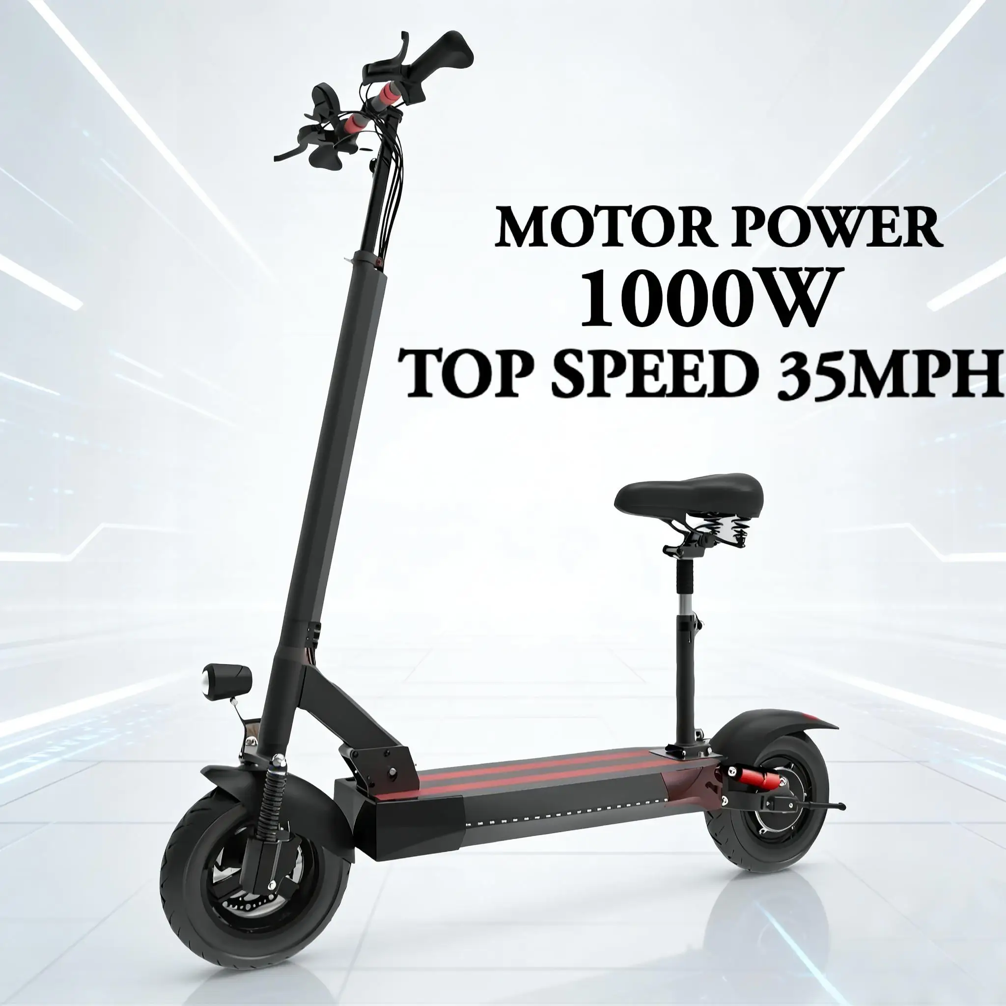 

Электросамокат X48SE с двойным тормозом для поездок на работу, мощность двигателя 48В 1000Вт, максимальная скорость 35 миль/ч, складной электросамокат для взрослых