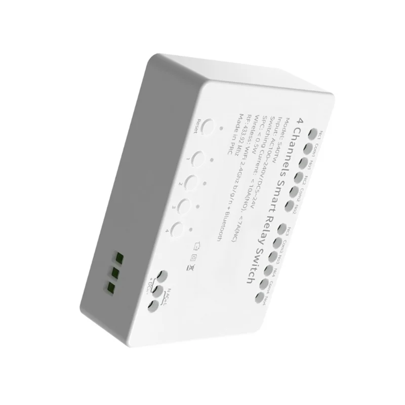 FFYY-Tuya Wifi Modulo interruttore a 4 canali 5-24V/100-240V Relè Wifi + RF433 Modulo telecomando fai da te