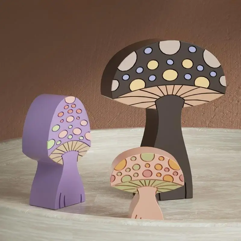  Unique Mushroom Decorations Ornament Silicone Mold for Mushroom Resin Crafting